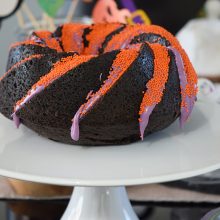 Black Velvet Cake and our mini Halloween party