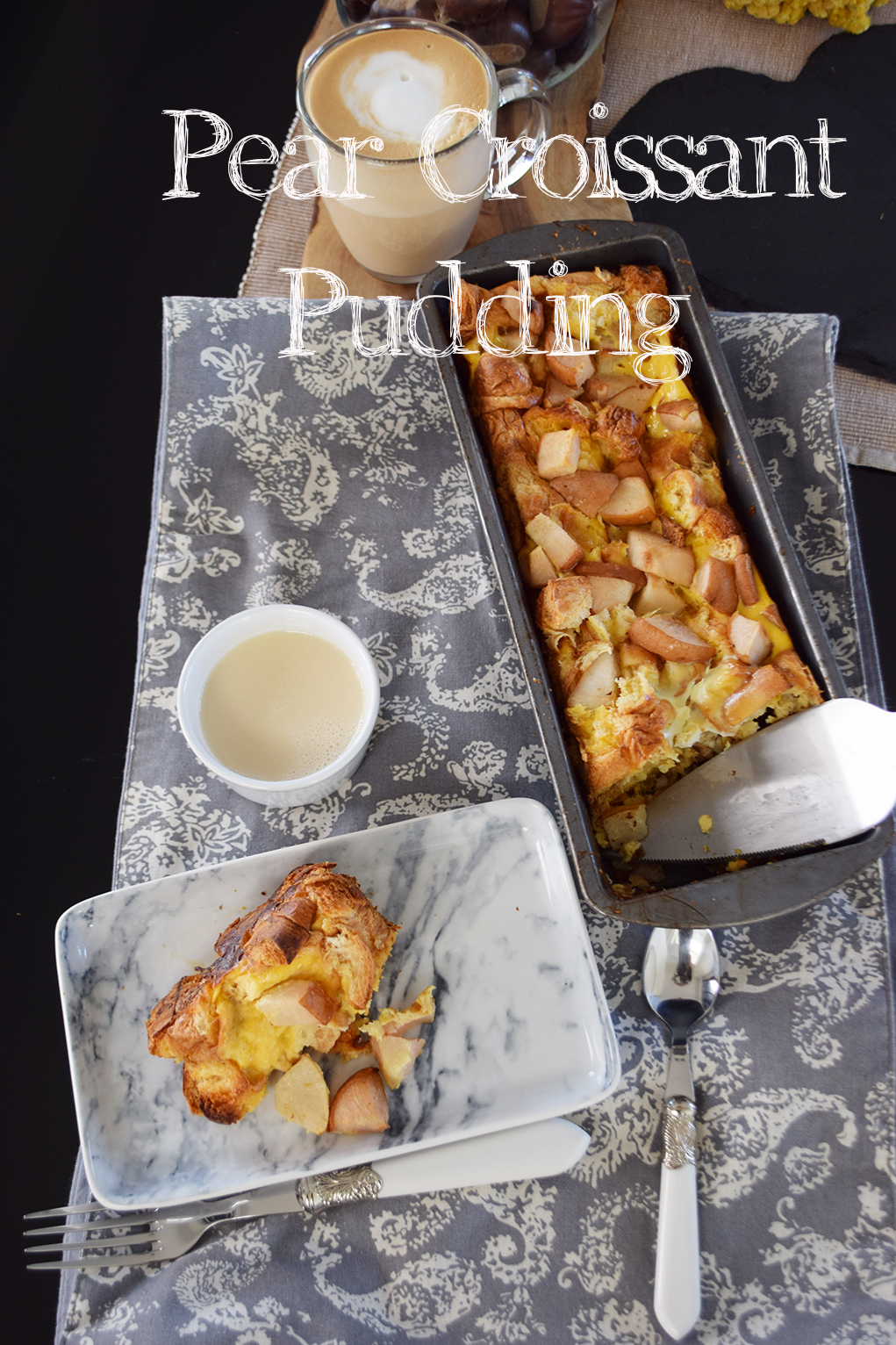 An alternative pudding with the fine taste of pear